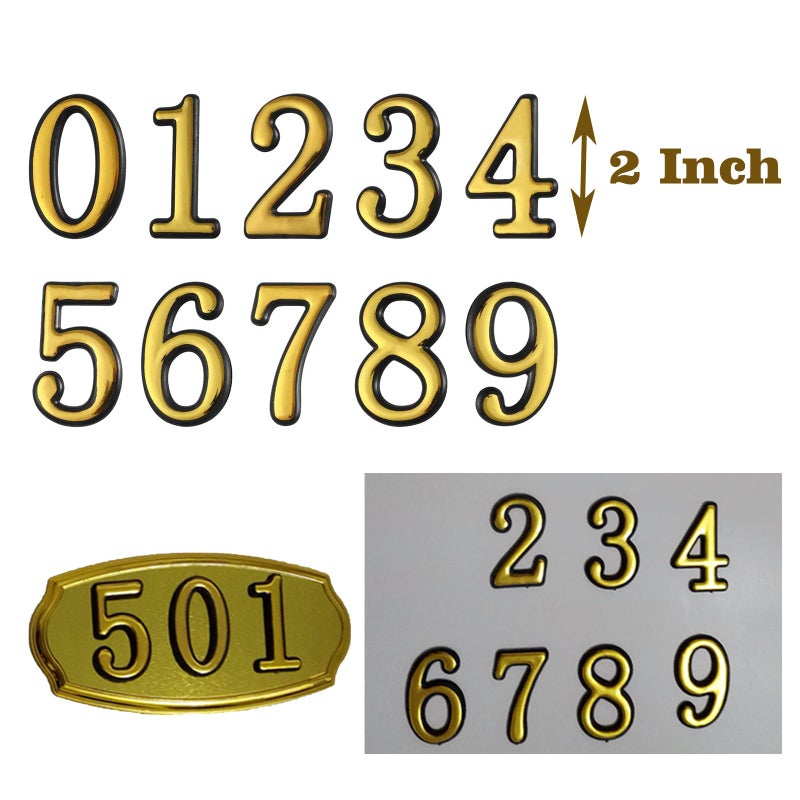 MONNCHA Mailbox Numbers for Outside  MONNCHA House Numbers for Mailbox 3D Self Adhesive Mailbox Numbers 2 Inch Door Address Numbers Stickers for Mailbox  Apartment  House  Trash Bins - Image 4